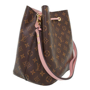 Louis Vuitton NeoNoe Monogram Shoulder Brown Bag Leather